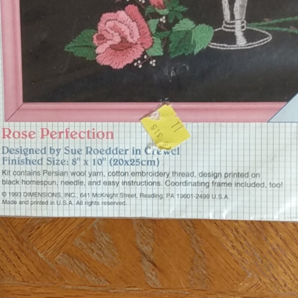 Vintage DIY Shabby Chic Needlepoint Decor Kits Sealed - Picture 4 of 11